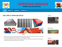 Tablet Screenshot of afrifoamgroup.com